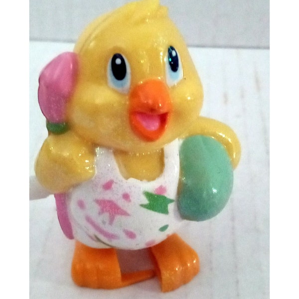 Vintage Easter Chick / Duck Plastic Wind Up Walking Toy See Pictures