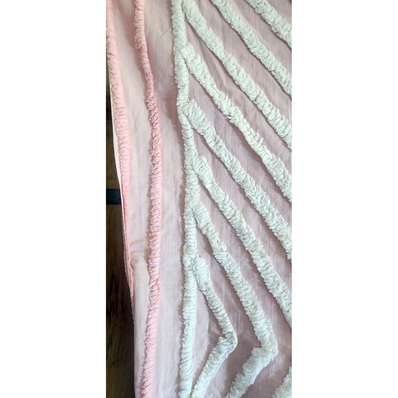 Vintage Chenille Baby Bedspread Crib Blanket Bunny Rabbit Pink Etsy