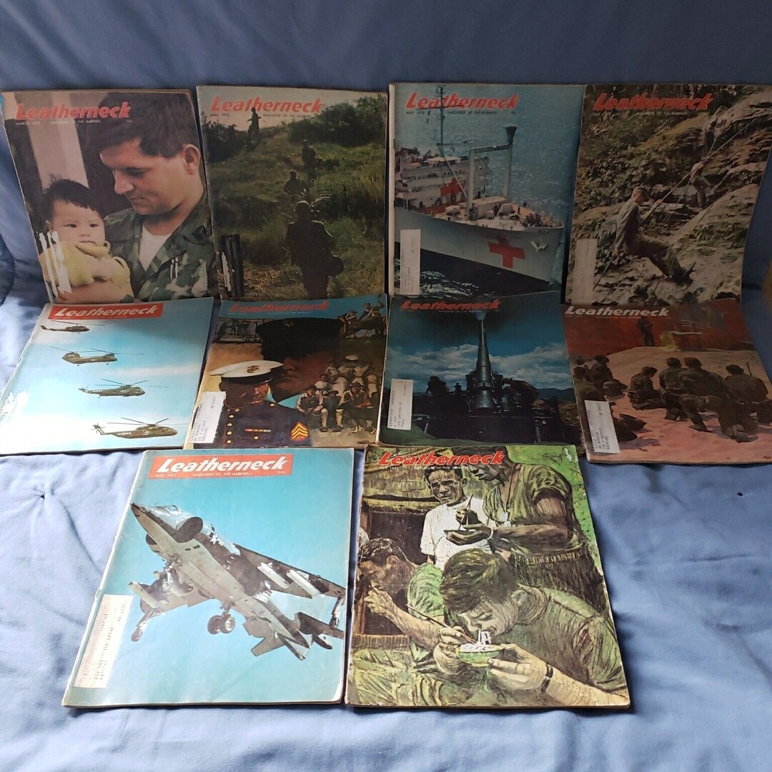Leatherneck Magazine of the Marines 1970 1971 Vintage Lot of Etsy