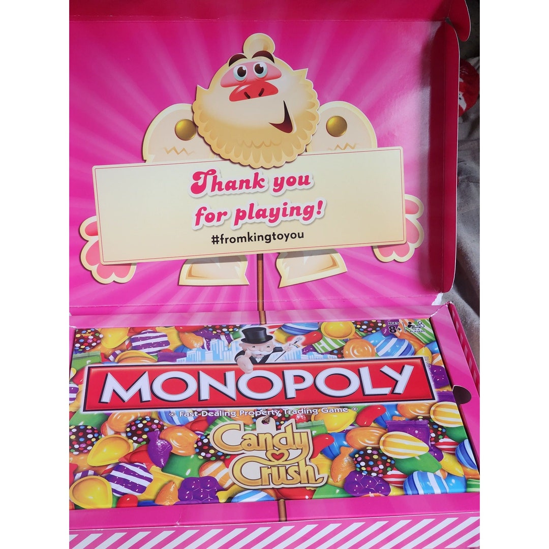 New Gift Box Candy Crush Soda Saga Monopoly Board Game Fun Joy Happy Times