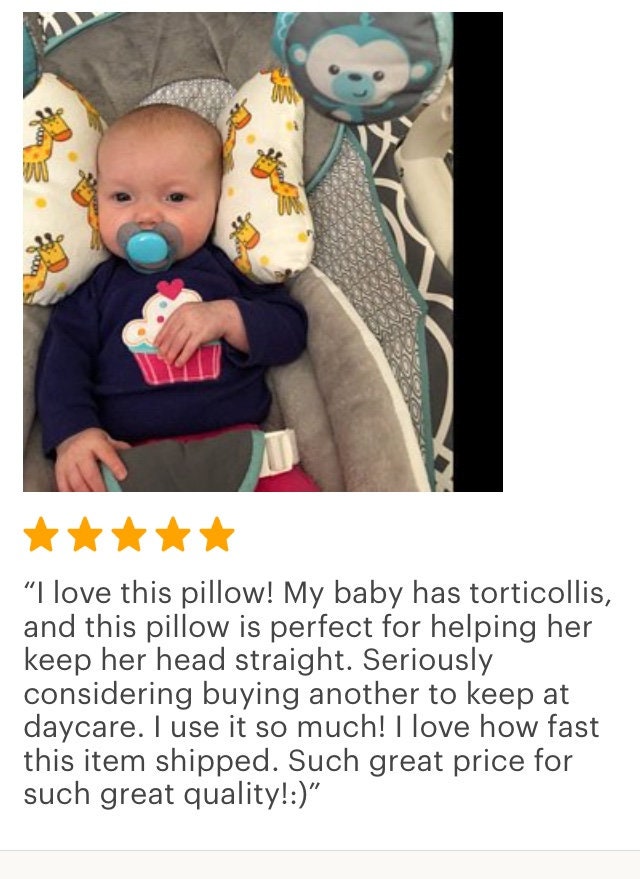 Torticollis pillow clearance