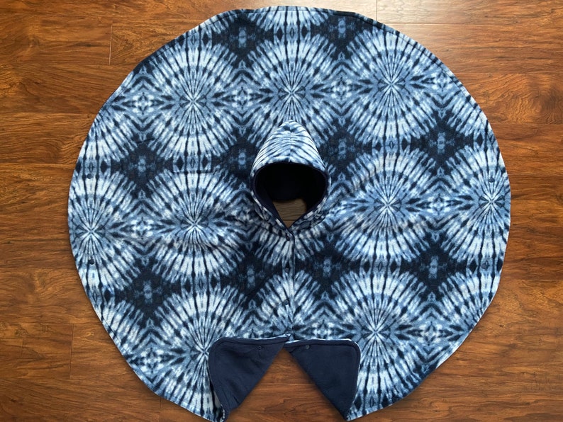 Poncho Carseat Poncho Ready to Ship Etsy Best Seller! Blue Tie Dye Car Seat Poncho