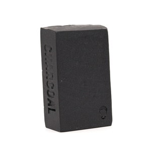 Charcoal Bar Soap - Handmade Plant Based Soap, All Natural Ingredients, Fragrance Free Unscented Bar Soap