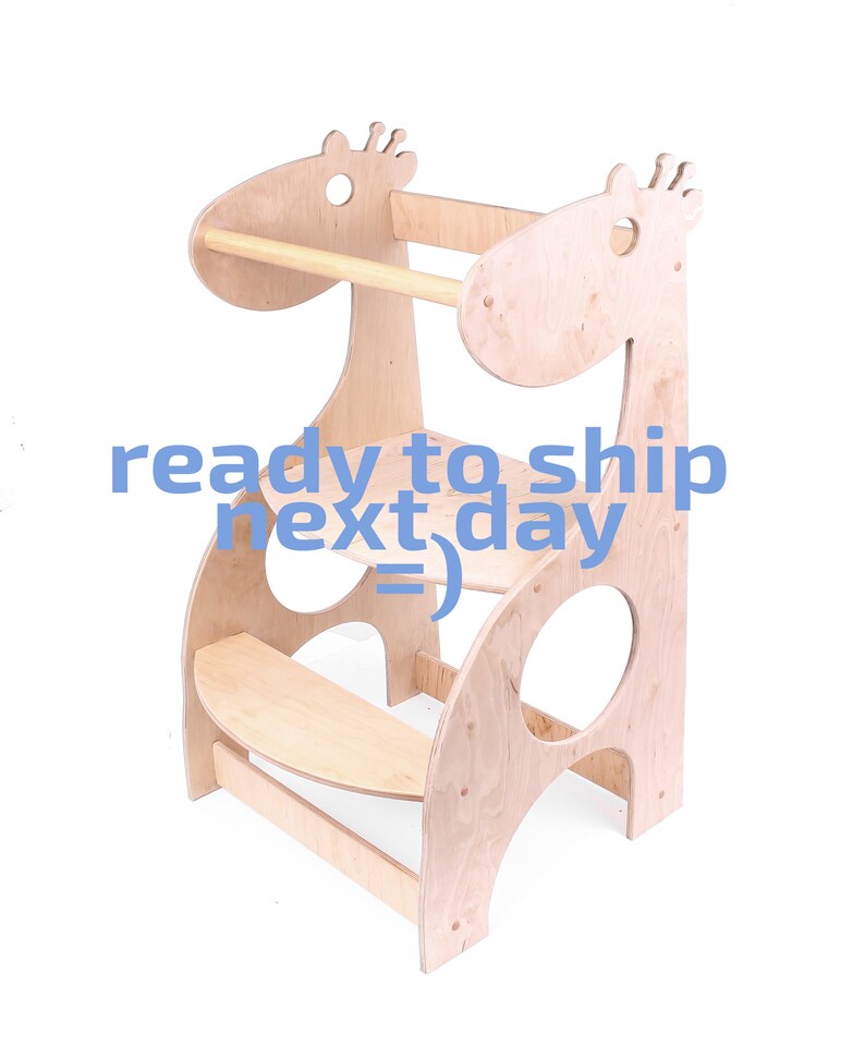 Little Helper Tower Giraffe Helper Toddler Step Stool Etsy