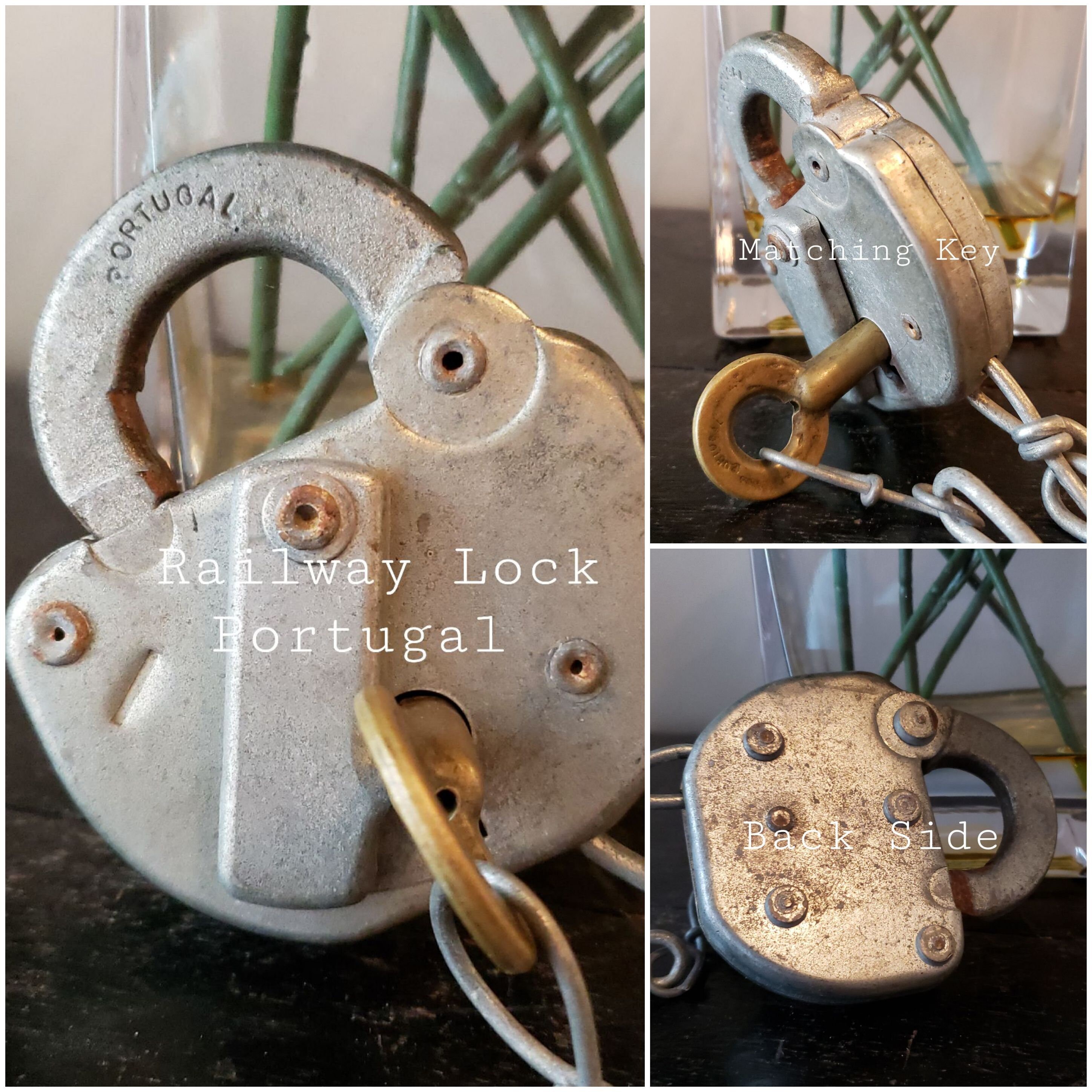 Vintage Conrail Railway Switch Lock Key With Key & Attached Chain Made ...