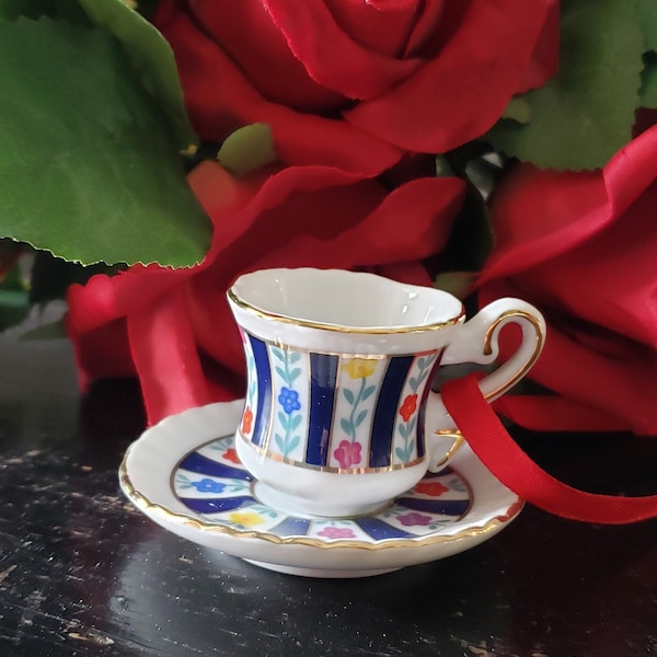 Tea Cup Ornament Etsy