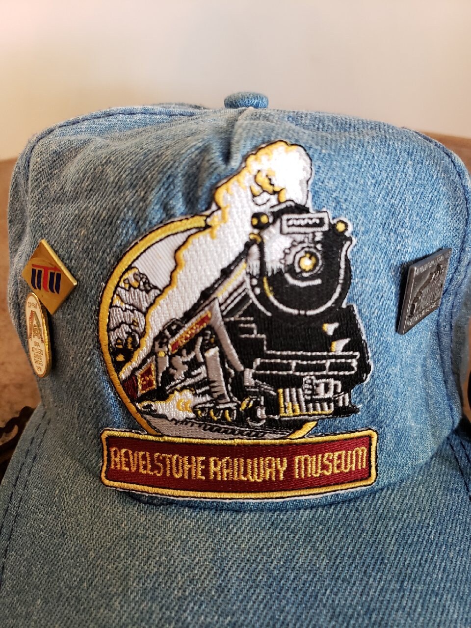 Vintage Revelstoke Railway Museum Denim Hat 3 Pins Incl - Etsy Canada
