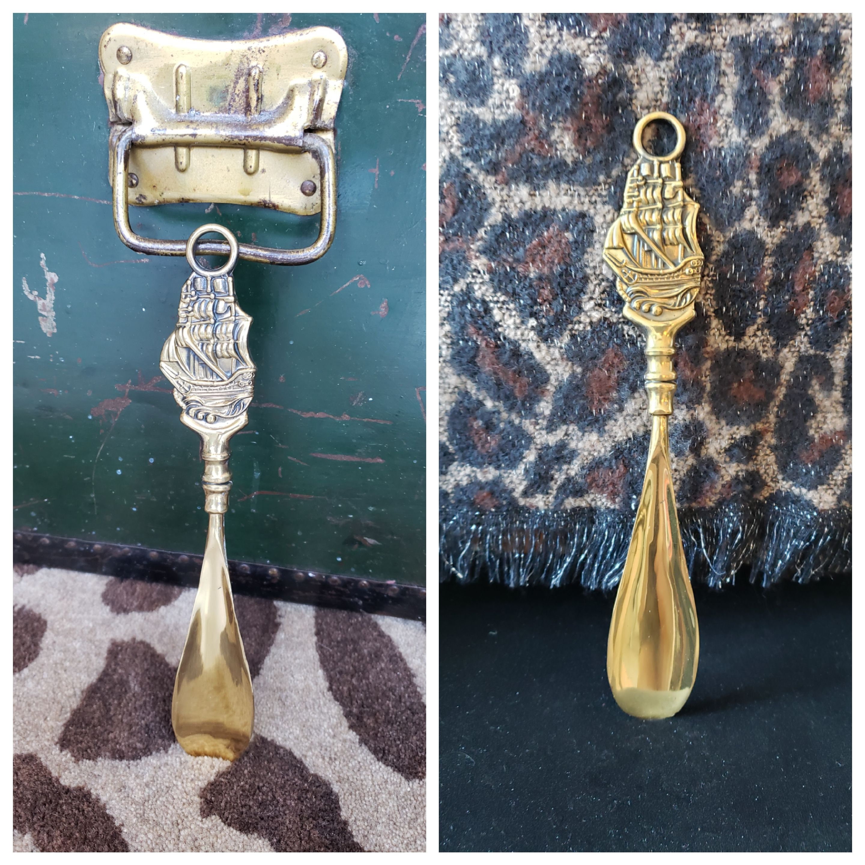 Vintage Brass Ship Shoe Horn Made in England Men's Etsy Canada