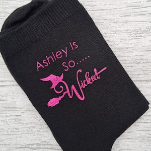 Wicked Halloween Socks - Personalised Socks - Happy Halloween - Spooky - Autumn - Witch