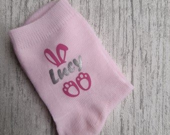 Childen's Easter Socks - Personalised Easter Socks - Kid's Personalised Socks - Personalized Kids Socks  - Easter Socks