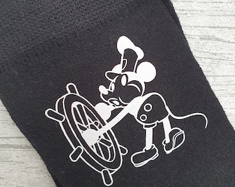 Skarpetki Steamboat Willie - Spersonalizowane - Grafika postaci - Kreskówka - Niestandardowe - Dostosowane - Wykonane na zamówienie