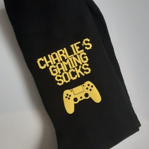 Personalised Gaming Socks Gamer Socks Personalised Gift Birthday Present for Dad Brother Uncle Son Step Dad image 4