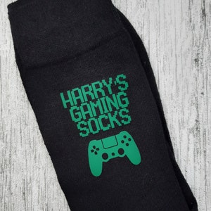 Personalised Gaming Socks Gamer Socks Personalised Gift Birthday Present for Dad Brother Uncle Son Step Dad image 1