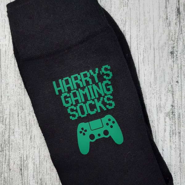 Personalised Gaming Socks - Gamer Socks - Personalised Gift - Birthday Present for Dad - Brother - Uncle - Son - Step Dad - Controller
