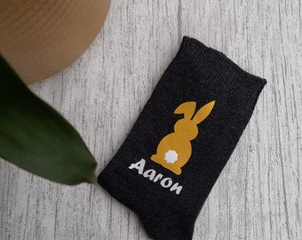 Childen's Easter Bunny Socks - Personalised Easter Bunny Socks - Kid's Personalised Socks - Personalized Kids Socks  - Rabbit Socks