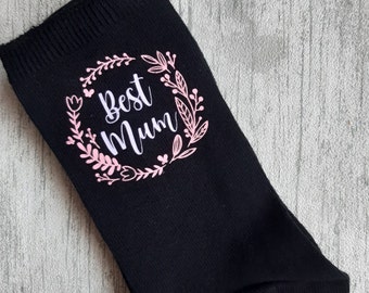 Chaussettes personnalisées fête des mères - chaussettes maman - chaussettes maman - chaussettes nounou - grand-mère - grand-mère - cadeau spécial - cadeau personnalisé sur mesure