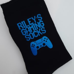 Personalised Gaming Socks Gamer Socks Personalised Gift Birthday Present for Dad Brother Uncle Son Step Dad image 2