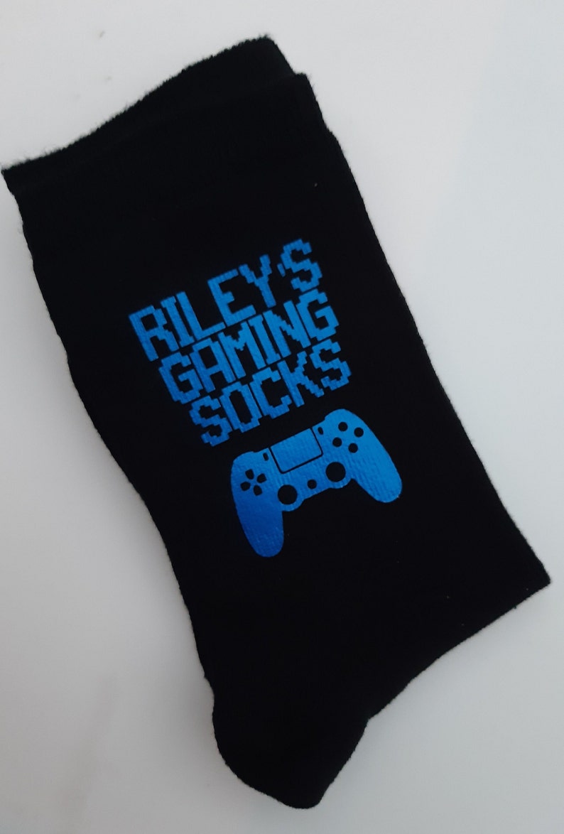 Personalised Gaming Socks Gamer Socks Personalised Gift Birthday Present for Dad Brother Uncle Son Step Dad image 2