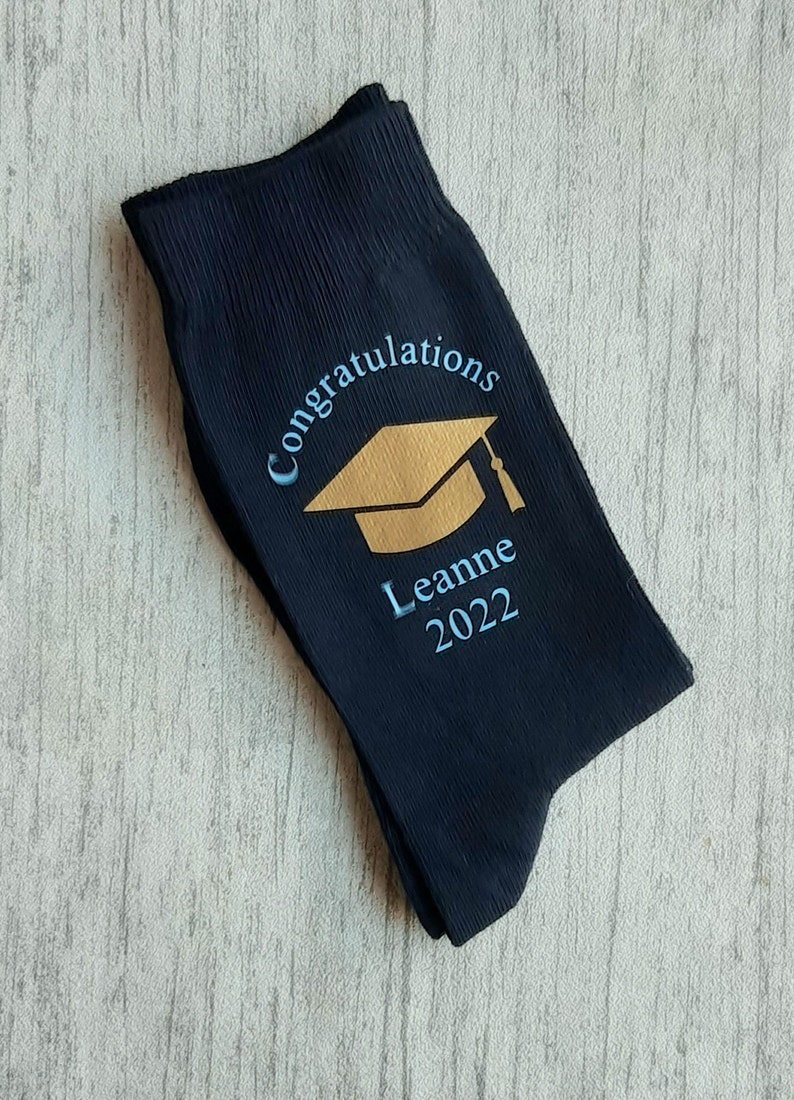 Graduation Socks Personalised Graduation Socks Choice of Etsy UK