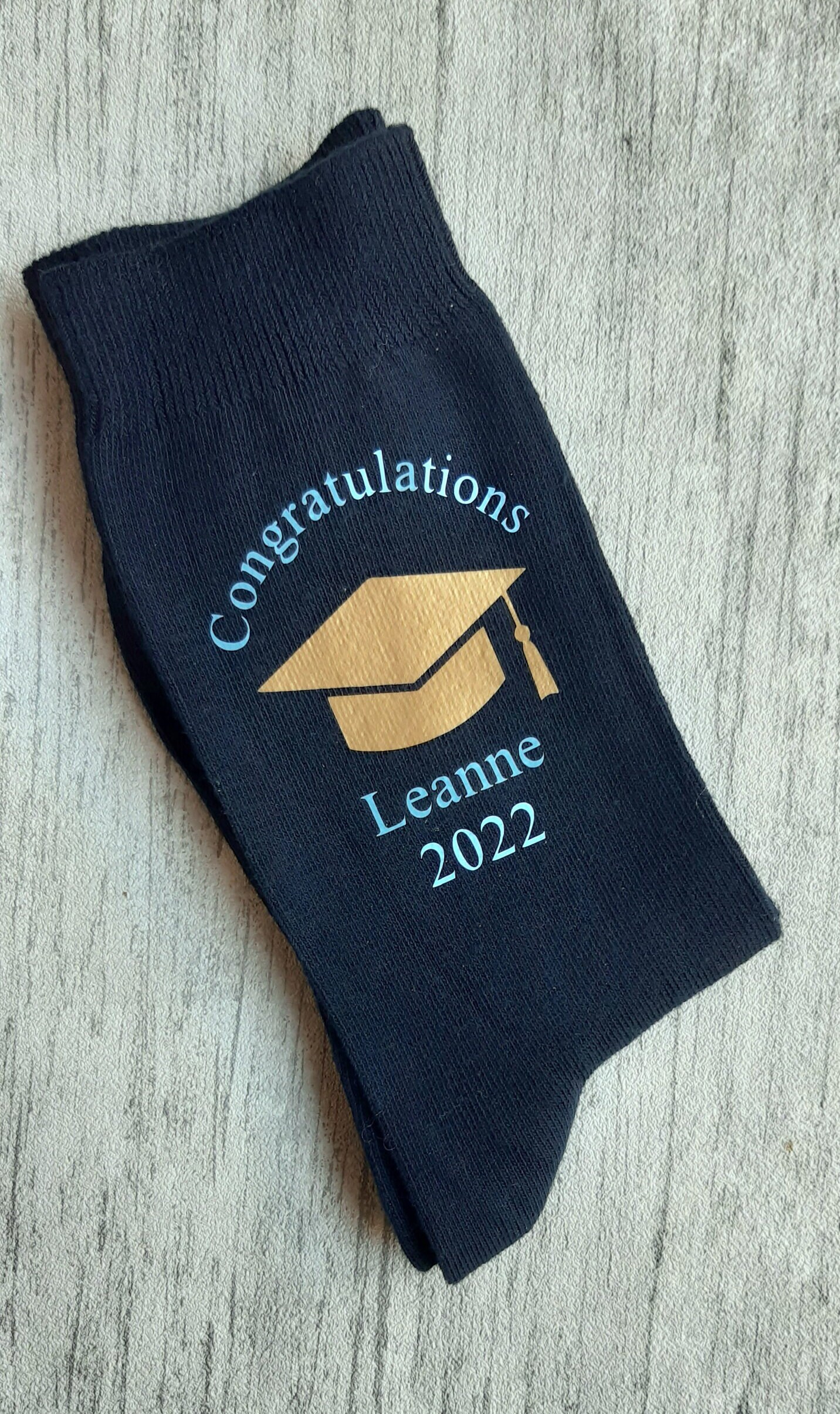 Graduation Socks Personalised Graduation Socks Choice of Etsy UK