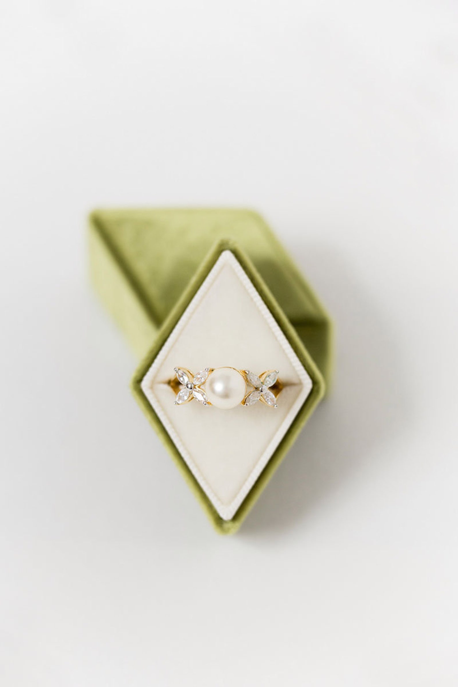 Ring Box Velvet DIAMOND 26 COLORS Handmade Vintage Style Etsy