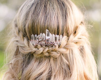 Crystal Hair Comb Bridesmaid Hair Comb Boho Hair Pin Hair Etsy