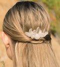 Quartz Cluster Crystal Comb, Wedding Comb, Gold Crystal Comb, Silver Crystal Comb, Bridal Comb, Braid Jewelry, Quartz Comb, Bridal Hair Comb