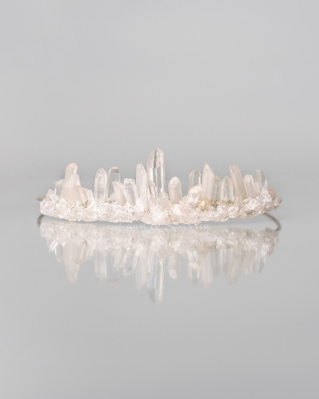 Quartz Cluster Crown, Raw Clear Crystal Crown,boho Crystal Crown,bridal