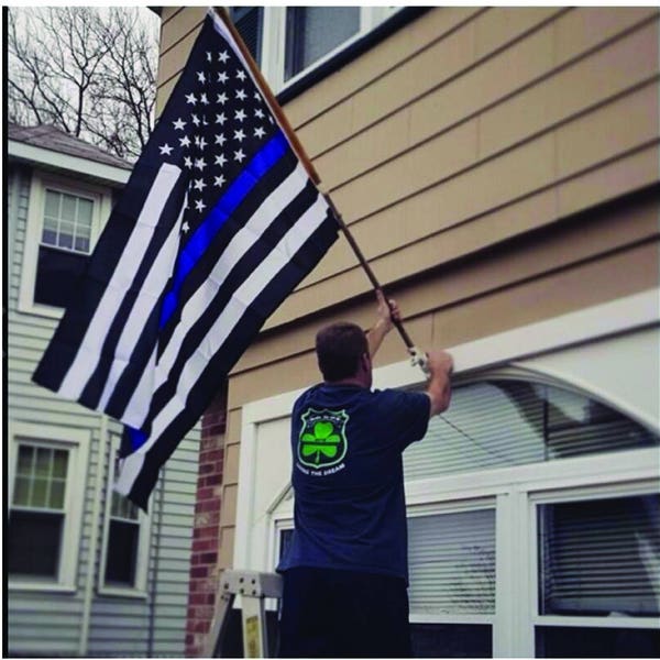 Thin Blue Line American Flag ~ Support Law Enforcement Blue Lives Matter