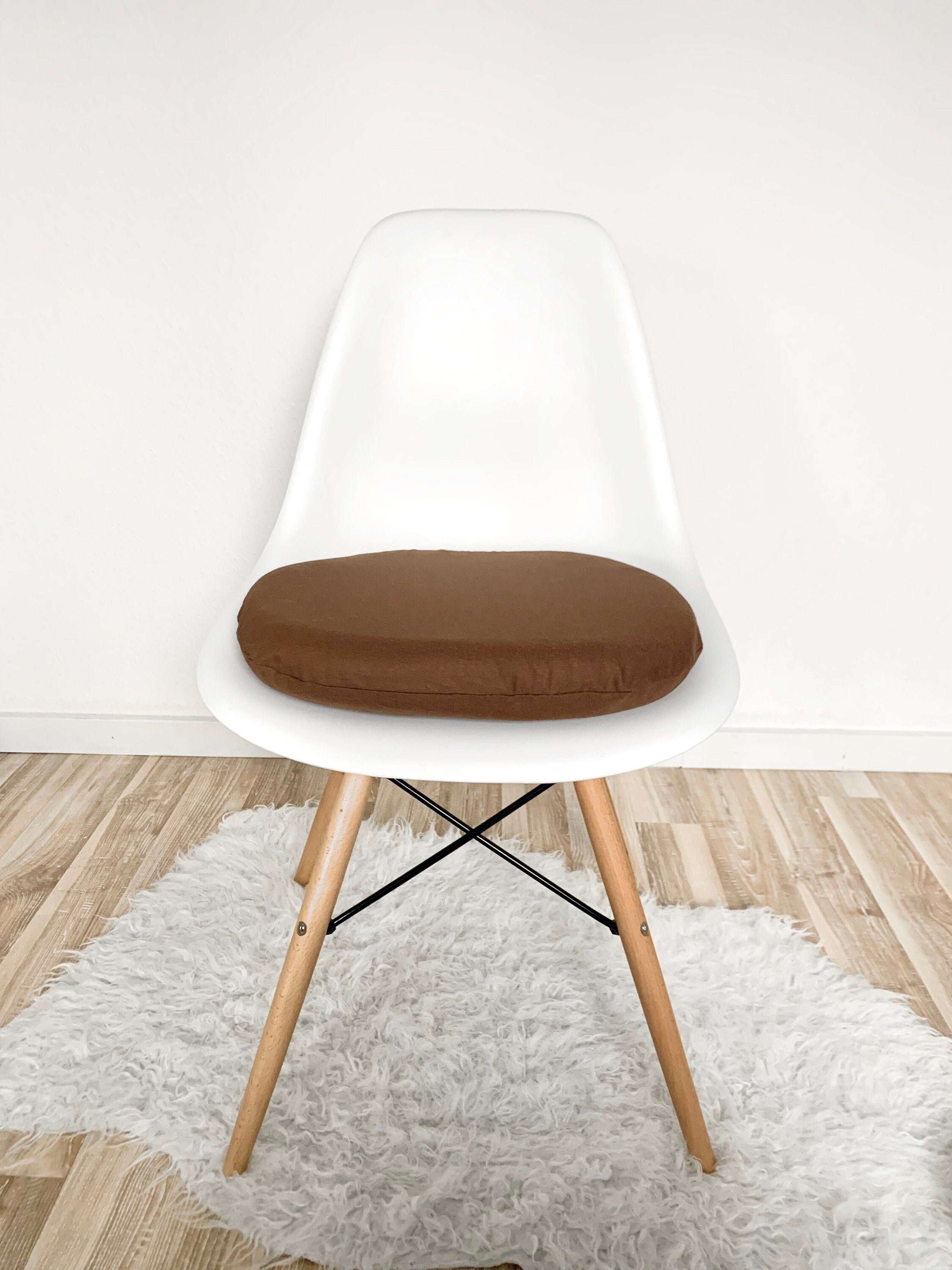 Eames brown chair pad 6 cm upholstered Eames pad zipper Etsy