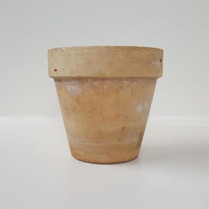 Large Vintage Terracotta French Plant Pot, Weathered Patio Plant Pot
