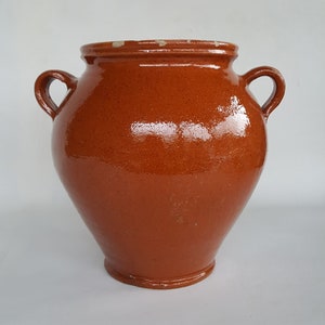 French Vintage Confit Pot, Rustic French Pot
