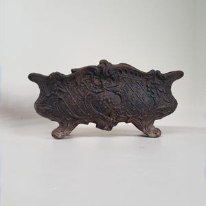 Antique Cast Iron Jardiniere, French Antique Planter, French Bulb Planter