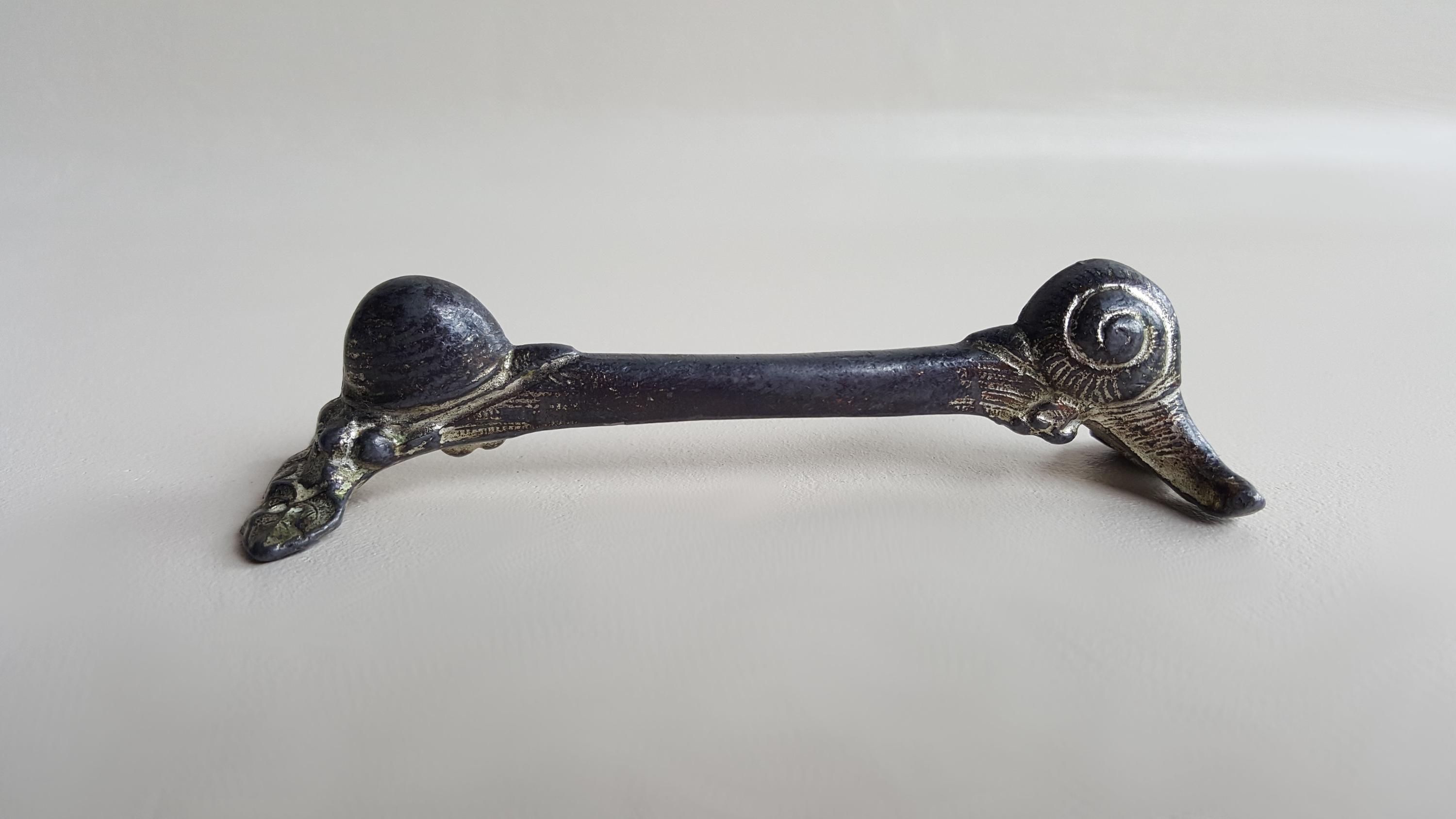 Lot De 6 Porte-couteaux Anciens En Métal Argenté - Forme Escargot - Occasion