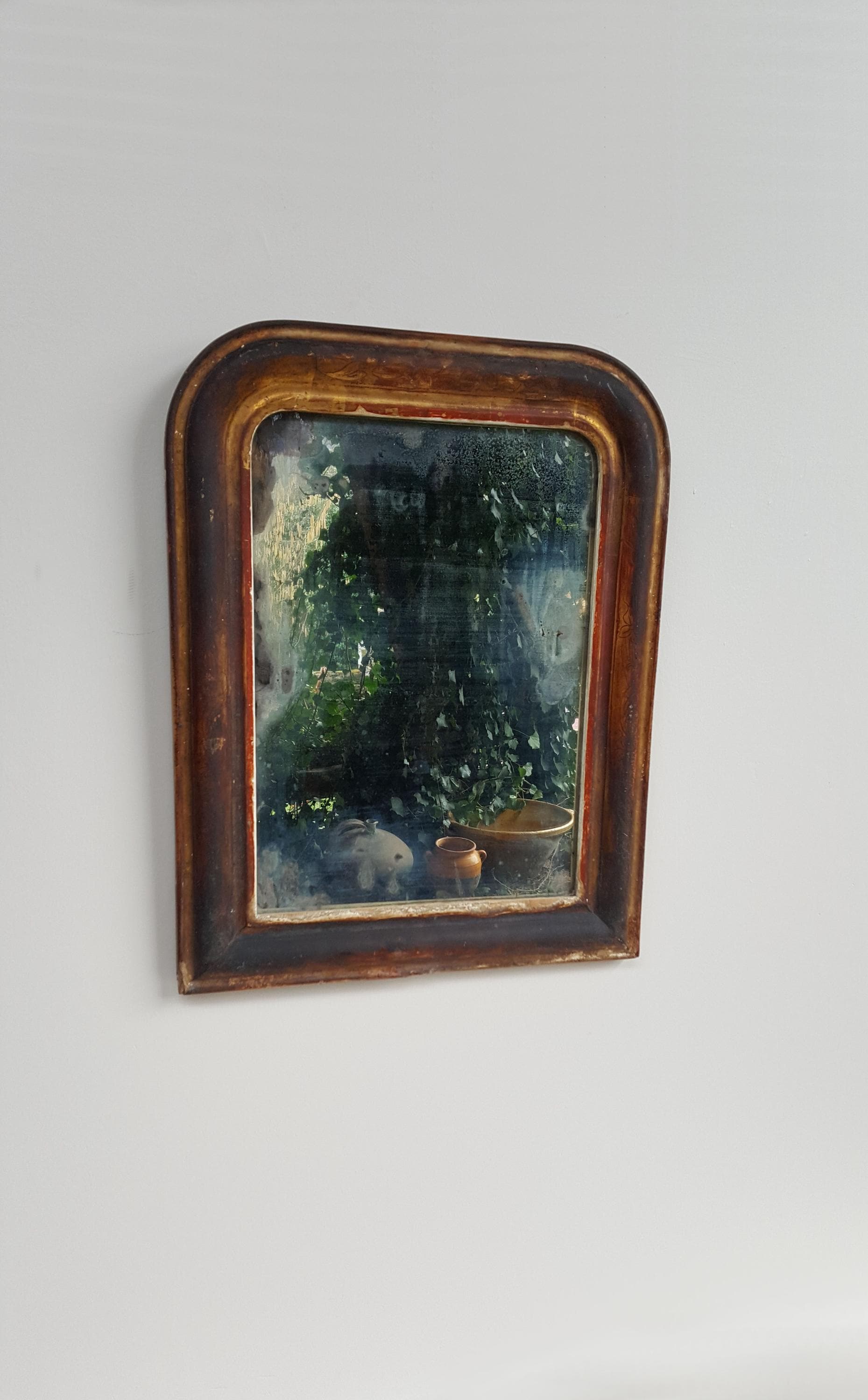 フランスアンティーク　ルイフィリップ　ミラー フランスアンティークインテリア アンティークミラー.57 ルイ