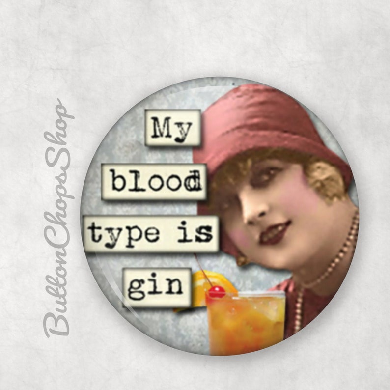 party lover gift Bottoms up 1 pinback button drinking pin I love gin gift for best friend 1.5 badge stocking filler drinking buddy