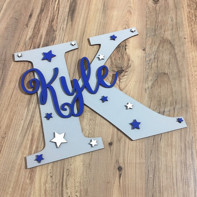 Nursery Wall Letters Wooden Wall Letter Nursery Decor Etsy