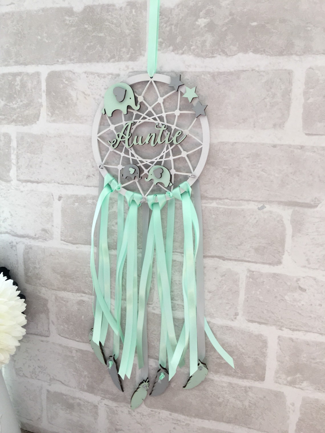 Elephant dream catcher nursery decor dream catcher elephant | Etsy