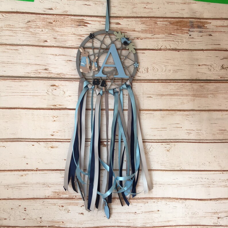 Rabbit Dream Catcher Nursery Decor New Baby Gift Etsy
