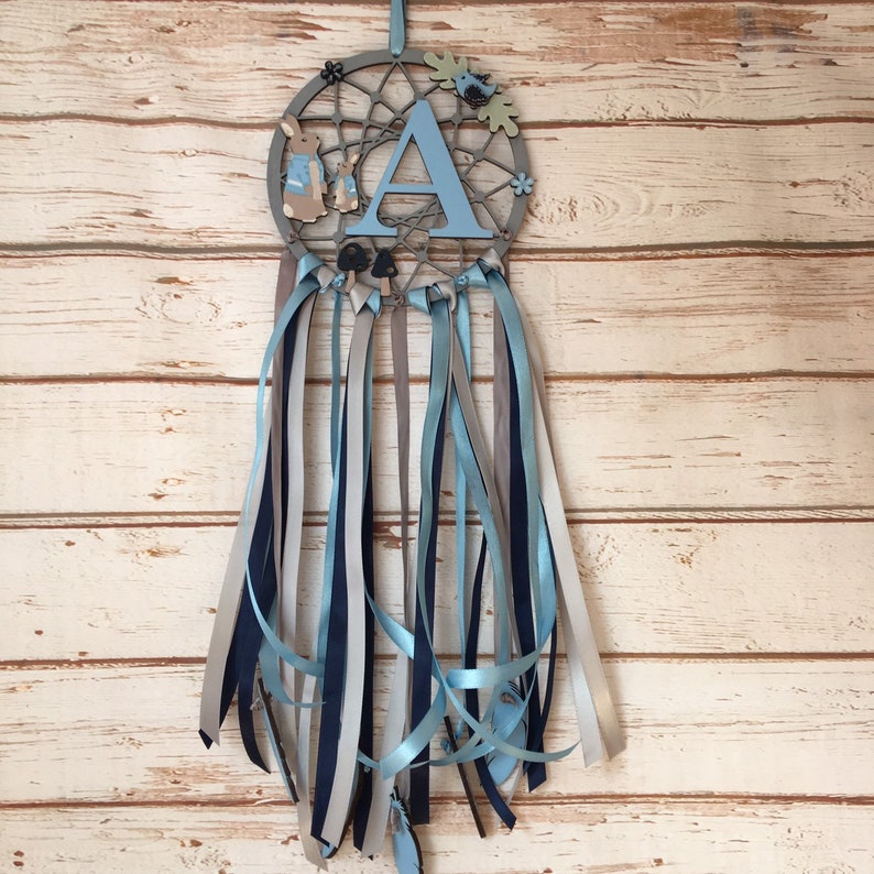 Rabbit Dream Catcher Nursery Decor New Baby Gift Etsy