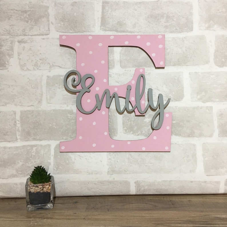 Nursery Wall Letters Wooden Wall Letter Nursery Decor Etsy