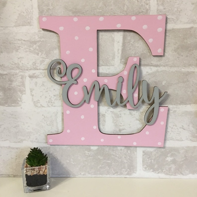 Nursery Wall Letters Wooden Wall Letter Nursery Decor Etsy