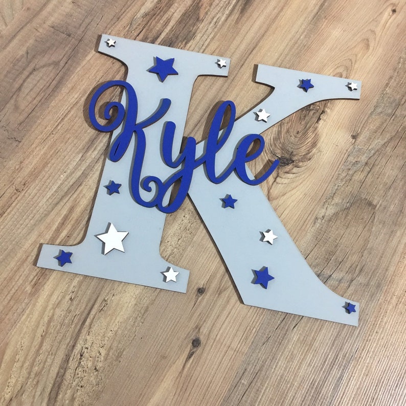 Nursery Wall Letters Wooden Wall Letter Nursery Decor Etsy