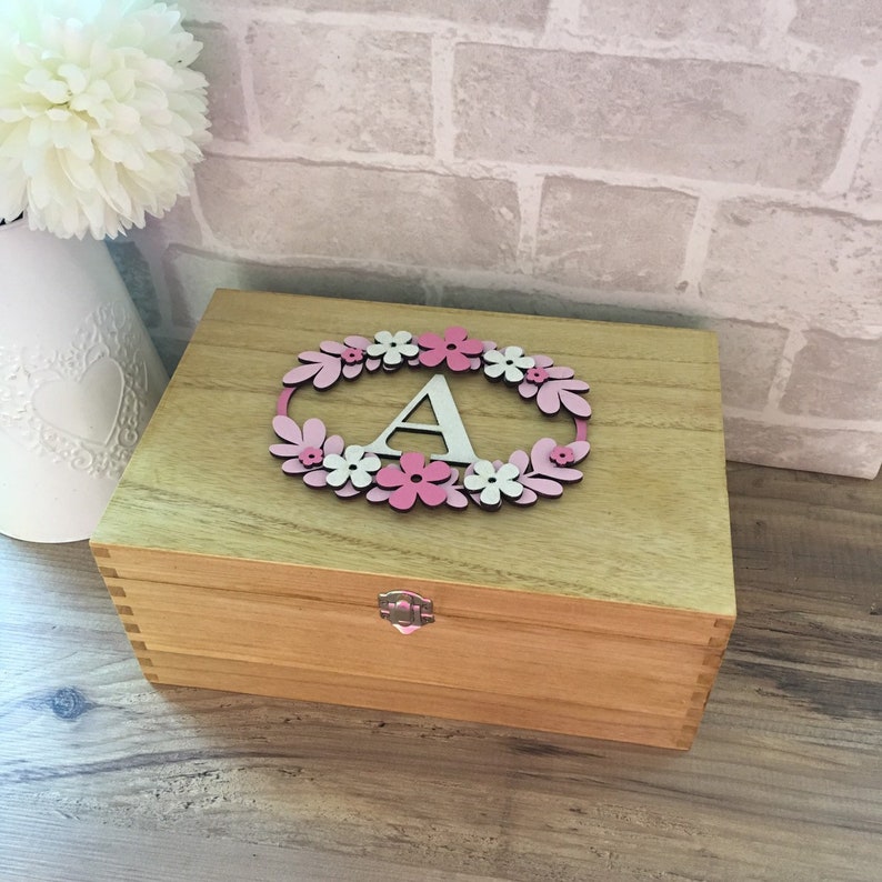 personalised baby keepsake box wooden