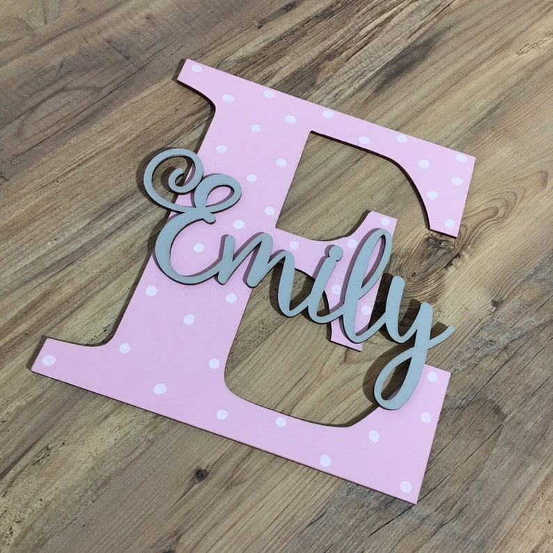 Nursery wall letters wooden wall letter nursery decor Etsy