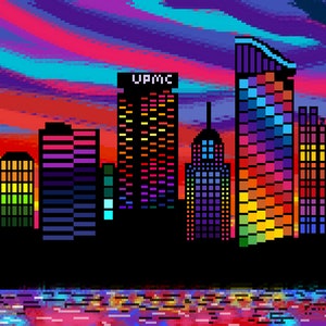 Pittsburgh Pixel Art Digital Download