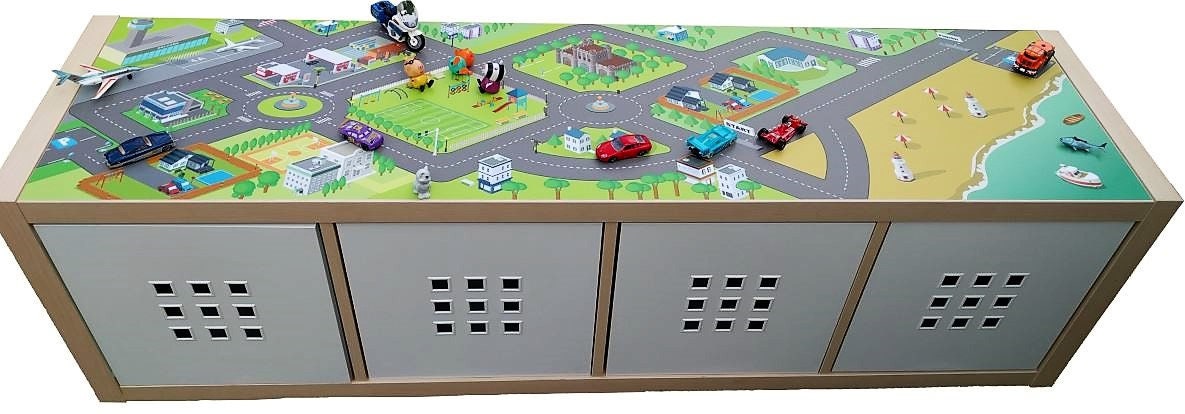 Car City Play Mat Kids Room Furniture Sticker Ikea Hack Etsy