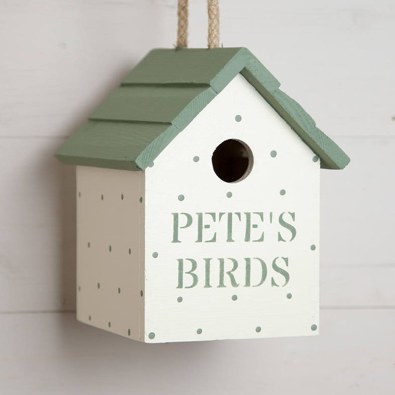 Personalised Spotty Birdhouse image 2