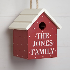 Personalised Spotty Birdhouse image 1