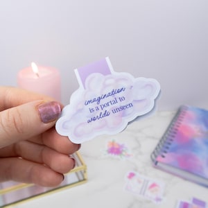 Imagination Magnetic Bookmark - Page Marker, Book Lover Gift, Planner Accessory, Cute Stationery